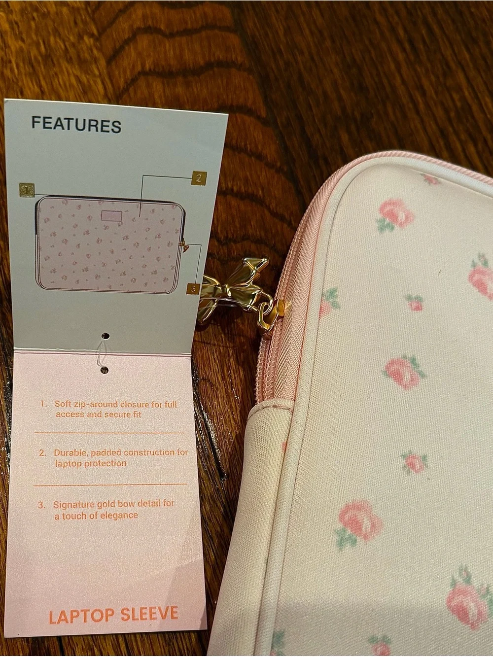 LoveShackFancy Pink Floral Tablet Sleeve